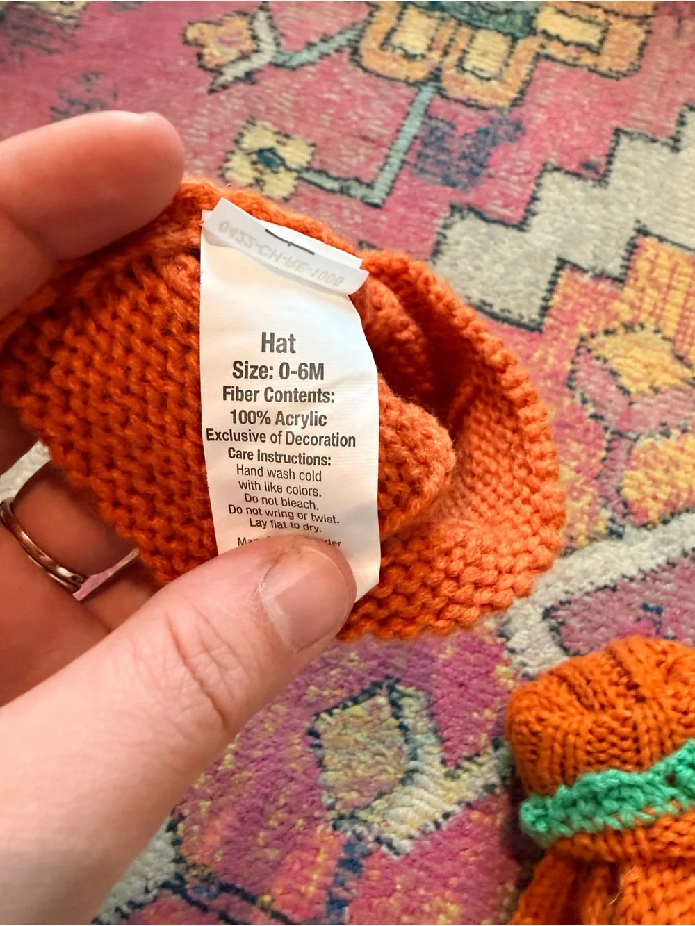 Carters cozy orange